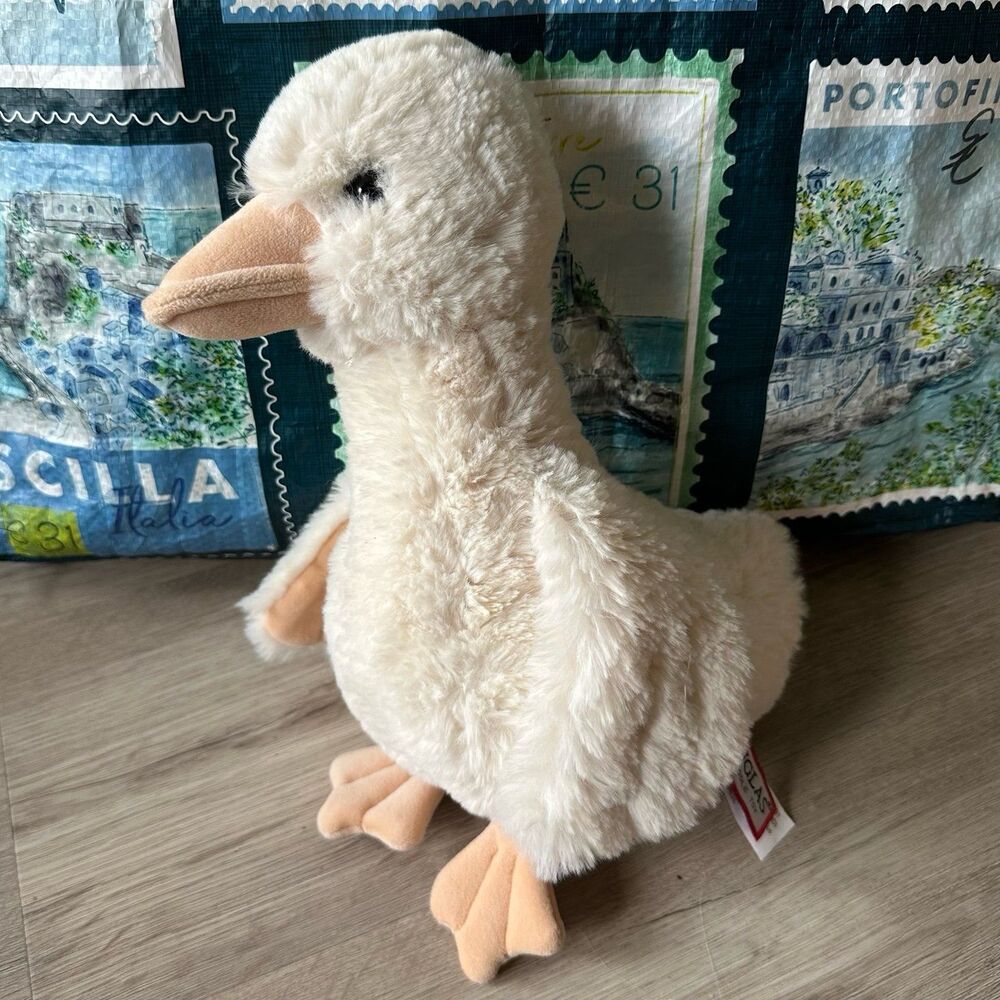 Douglas Cuddle Toy Ginnie Cream Goose Plush Duck Stuffed Animal Toy